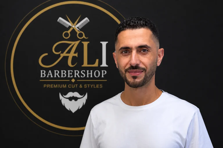 Ali, barber at Ali's Barber Shop in Pinellas Park, FL